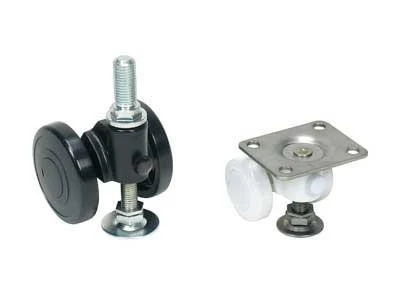 Sugatsune Parts Separable Stainless Steel Threaded Stem Caster With Glide White 12 mm Thread Size