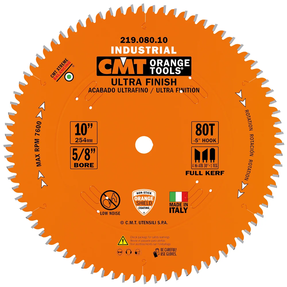 Industrial sliding compound miter & radial circular saw blades