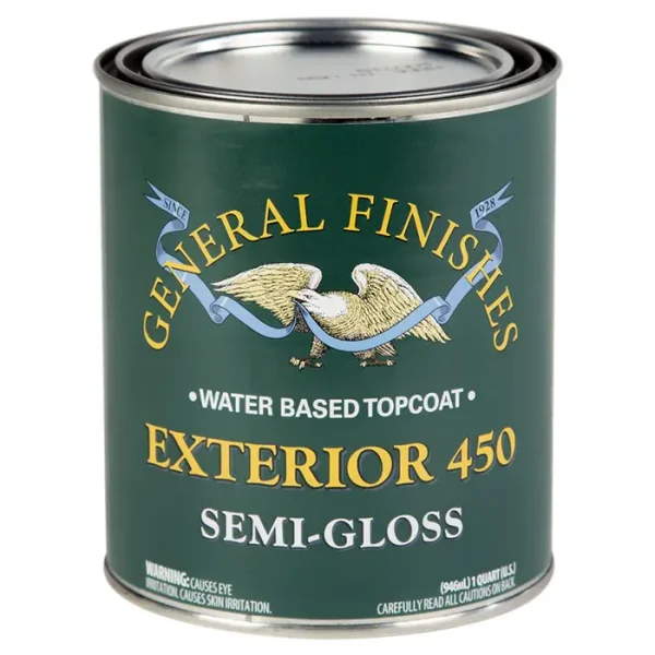 General Finishes Exterior 450 Clears, Semi-Gloss, Quart