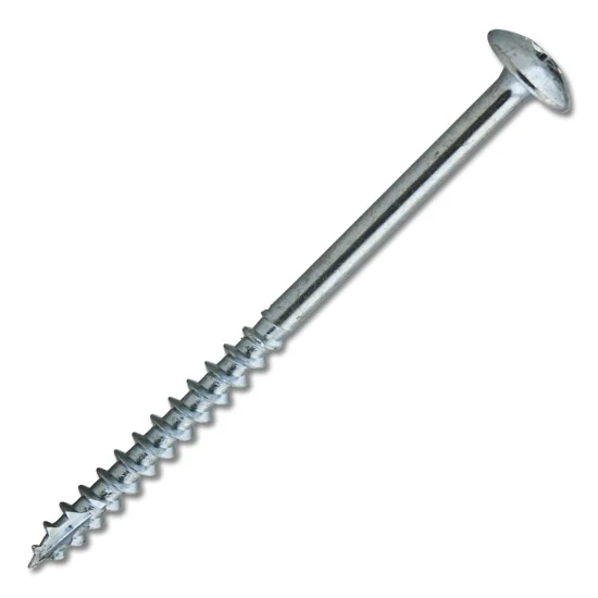 #10 Screw Truss Head #2 Square/Phillips Combo Coarse Thread 3″ Length Zinc