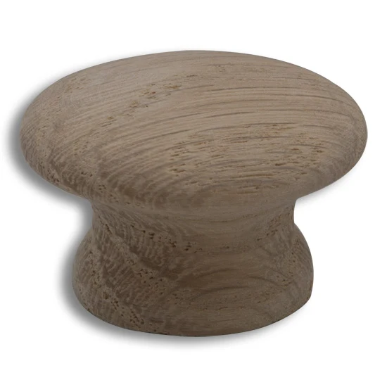 CSH Wooden Knob Red Oak 1-1/4" Diameter 13/16" Projection