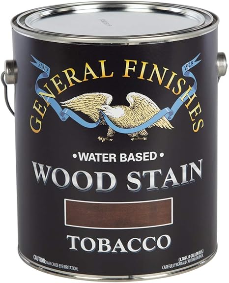 General Finishes Water Based Wood Stains, Tobacco, Gallon
