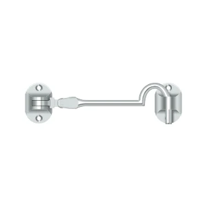 Deltana Cabin Hooks British Style, Chrome, 4″