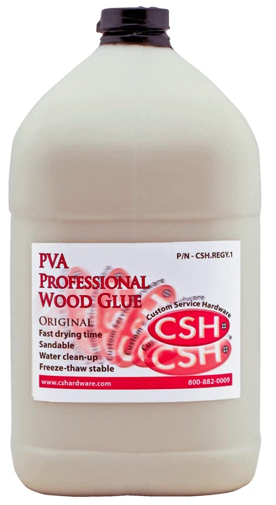 Wood Glue, PVA Good Sandability Low Chalk Point, Yellow, Gallon