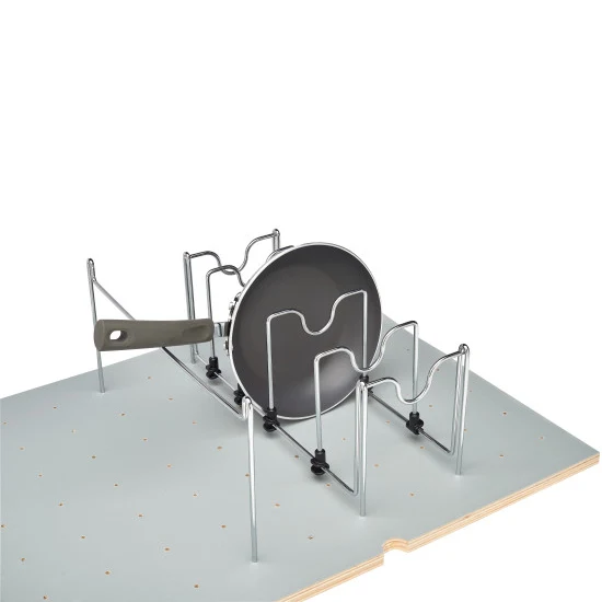 Drop-In Pan Organizer For Drawer Pegboard System