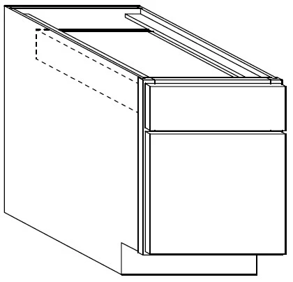 Mini Base Sample 12 W X 21 H X 15 D – Contemporary by TA Cabinetry