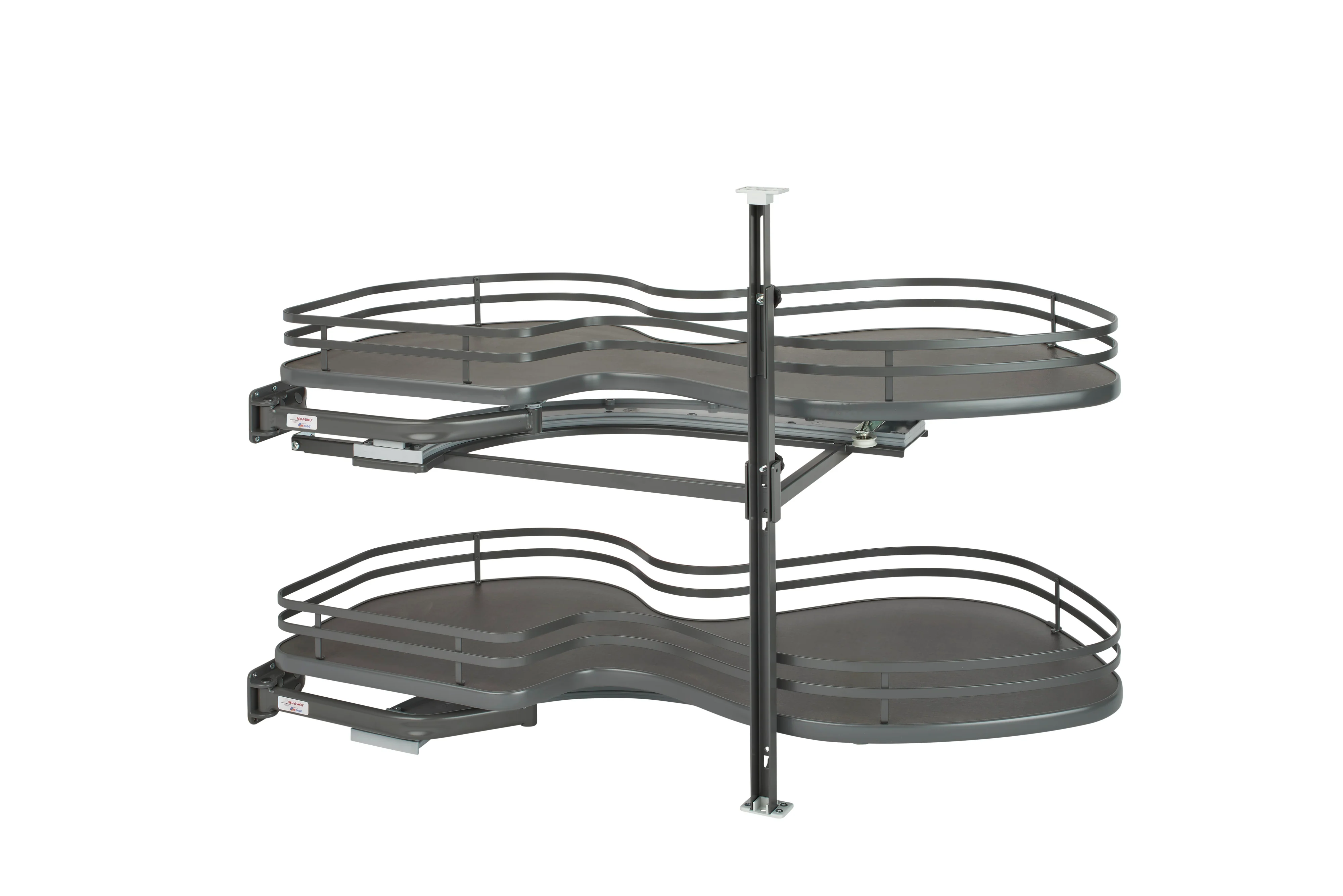 Rev-a-shelf Cloud Blind Corner Organizer 18″ Opening Width Left Opening Direction Orion Gray