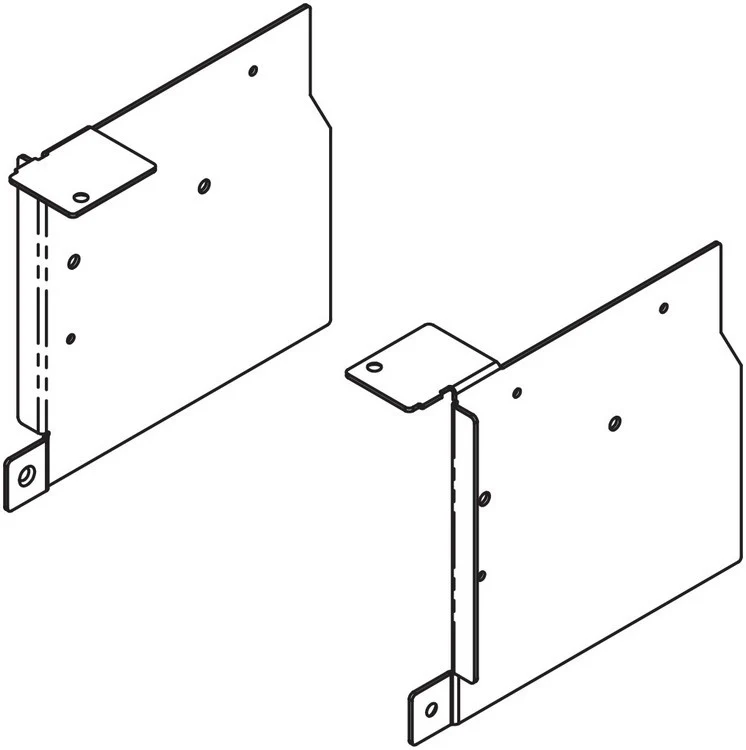 Aventos HK-S Face Frame Mounting Bracket Set