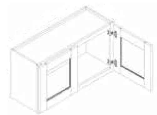 Wall Cabinet w/ Glass Door 33 W X 12 H X 12 D – Nostalgic by TA Cabinetry