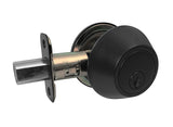 Black Finish Single Cylinder Deadbolt