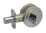 Polished Chrome Single Cylinder Deadbolt