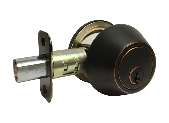 Dark Oil Rubbed Bronze Single Cylinder Deadbolt