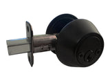 Black Finish Double Cylinder Deadbolt