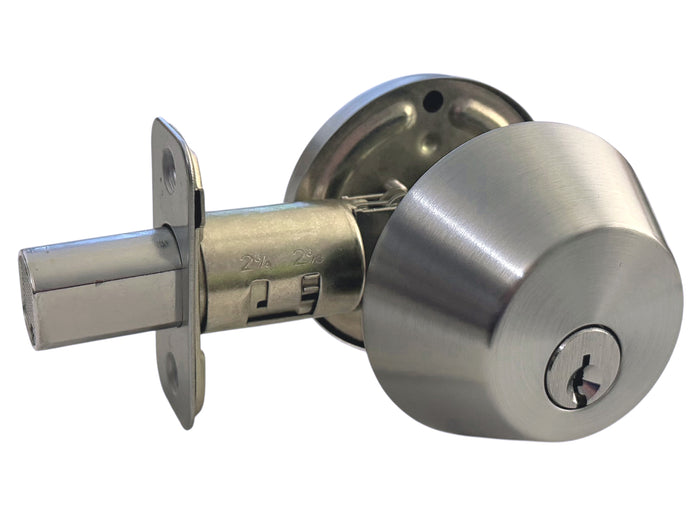Satin Chrome Commercial Deadbolt