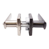 Kwikset Vedani Keyed Entry Lever with Satin Nickel Turnbutton and Venetian Bronze Keyed Exterior