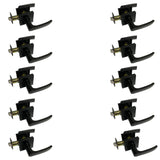 10 pack contractor pack of matte black passage door levers style 8048nbl
