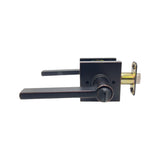 Interior turnbutton side of dark oil rubbed bronze keyed entry door lever style 80881DBR 