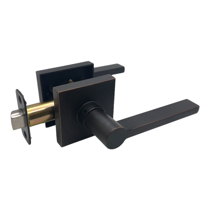 High quality modern passage door handle in Dark Oil Rubbed Bronze finish 80881NBL-PS 