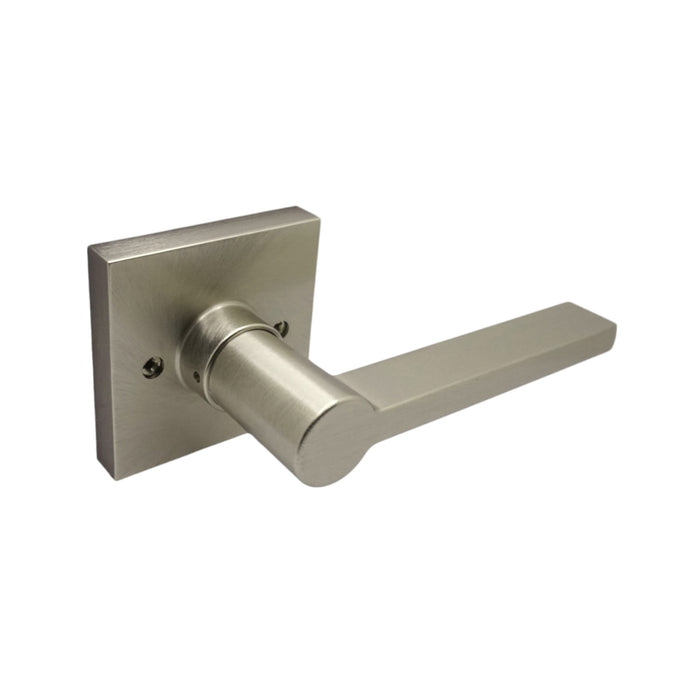 Satin Nickel Modern Style Dummy Door Lever for double closet doors