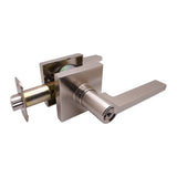 Satin Nickel Modern Keyed Entry Door Lever style 80881DC-ET