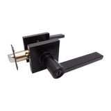 Matte Black Modern Privacy Door Handle Style 80881NBL-BK