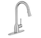 Moen Adler Stainless Steel Single Handle Pull Down Kitchen Faucet with Sprayer