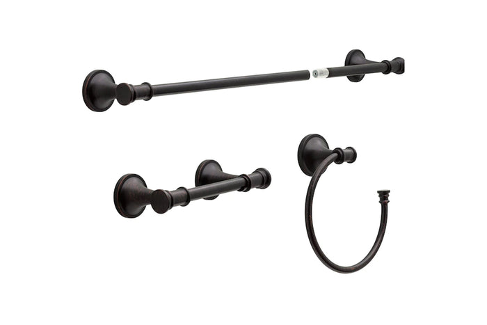 Delta 3 PC Grove Park Venetian Bronze Bathroom Hardware Set