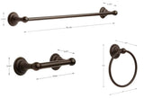 Delta Providence Venetian Bronze 3 Piece Bathroom Accessory 