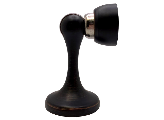 Dark Oil Rubbed Bronze Finish Magnetic Door holder and stopper vertical view