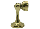 polished brass floor mount magnetic door holder stopper