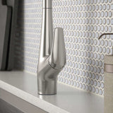 Kohler Lir stainless steel kitchen faucet handle