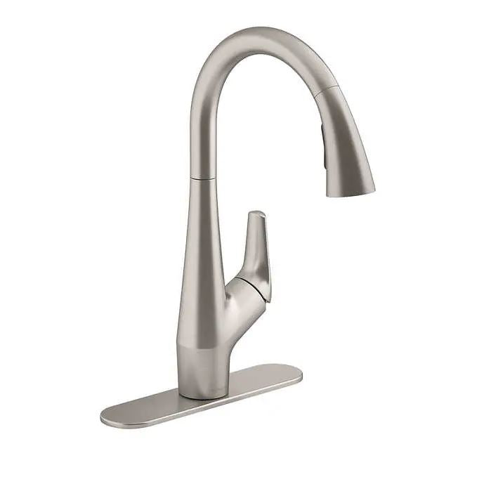 Stainless steel kitchen faucet kolher lir series