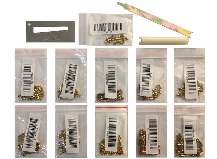 Schlage rekeying pins top pins and #0-#9 Bottom Pins with tools