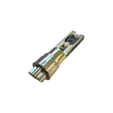 side profile view of Satin Nickel Kwikset compatible door latch for entry handles with deadlatch pin