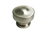 eBuilderHardware satin nickel zinc alloy round cabinet knob, 1 1/4 inch diameter, for furniture and drawers.