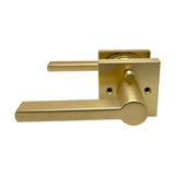 Satin Brass Privacy Modern Lever
