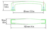 3.5 inch pull size