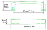 3 3/4" pull size