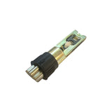 side profile of Dark Oil Rubbed Bronze Kwikset compatible door latch for entry handles with deadlatch pin