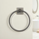 Vashon Brushed Nickel  Finish Modern Towel Ring