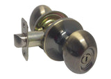 Privacy Antique Brass Finish Door Oval Knob