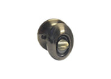 eBuilderHardware antique brass oval privacy door knob set with adjustable latch and included installation hardware.