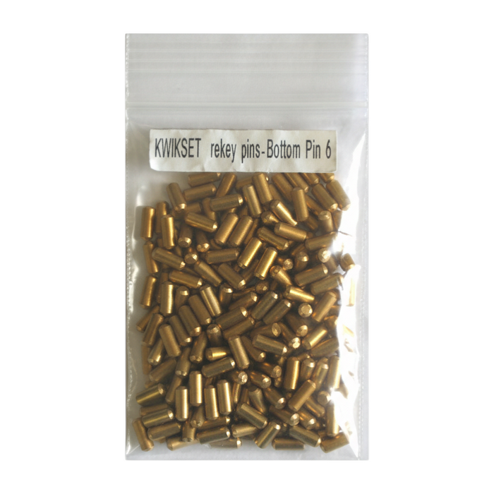 eBuilderHardware Kwikset rekey pins, brass bottom and master pin sets for lock rekeying. 200 pieces.