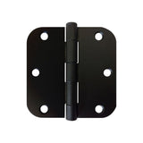 3.5 Black door Hinges with round corner
