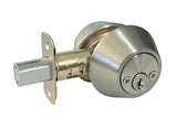 Satin Nickel Double Cylinder Deadbolt