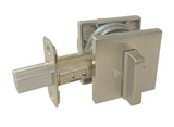 Satin Nickel Square Plate Single Deadbolt