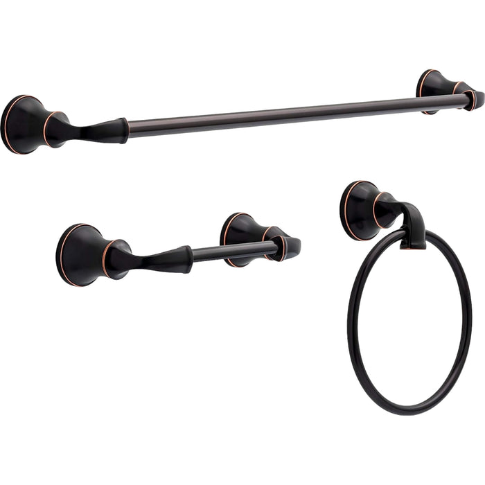 Delta Lorain Oil Rubbed Bronze 3 Piece Bathroom Accessory Set LRN63-OB