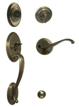 Antique Brass Front Door Handle with 835 Lever