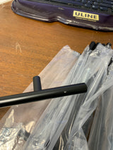 Black Bar Pulls- 7-9/16" Center to Center 12" Overall Length (Clearance-Scratched)
