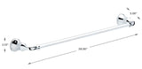Delta Lorain Polished Chrome Towel Bar 24"